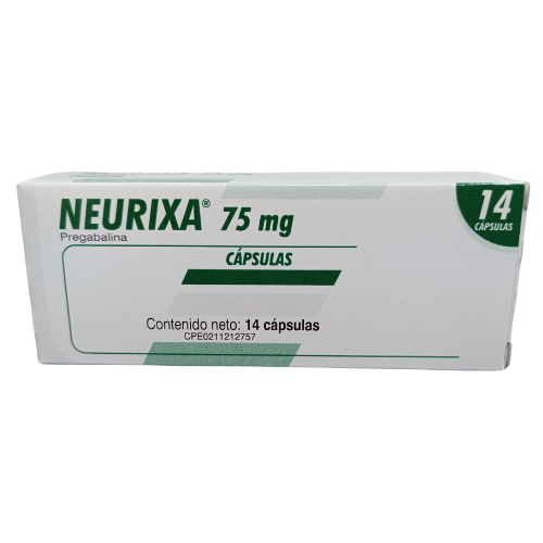 NEURIXA PREGABALINA 75MG CAP X 14 